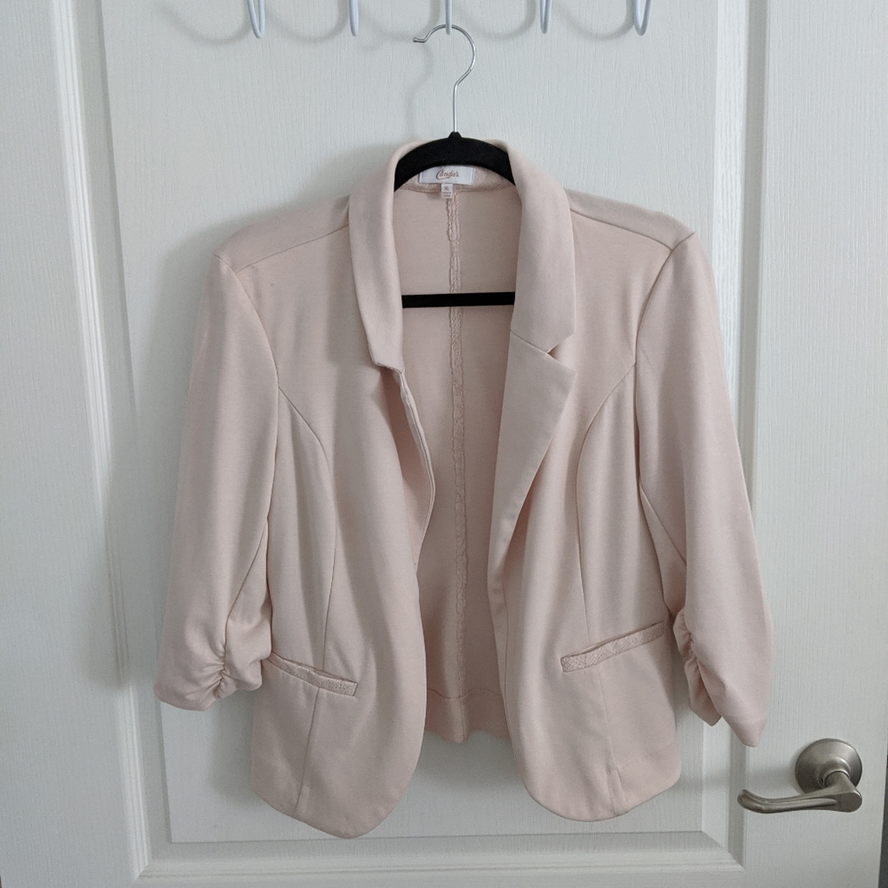 Pretty pale pink soft blazer